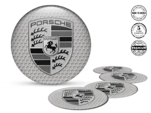 Porsche Sticker on Rims Custom Epoxy Edition